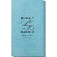 Bubbly is the Answer Bamboo Luxe Guest Towels Image 2 of 5